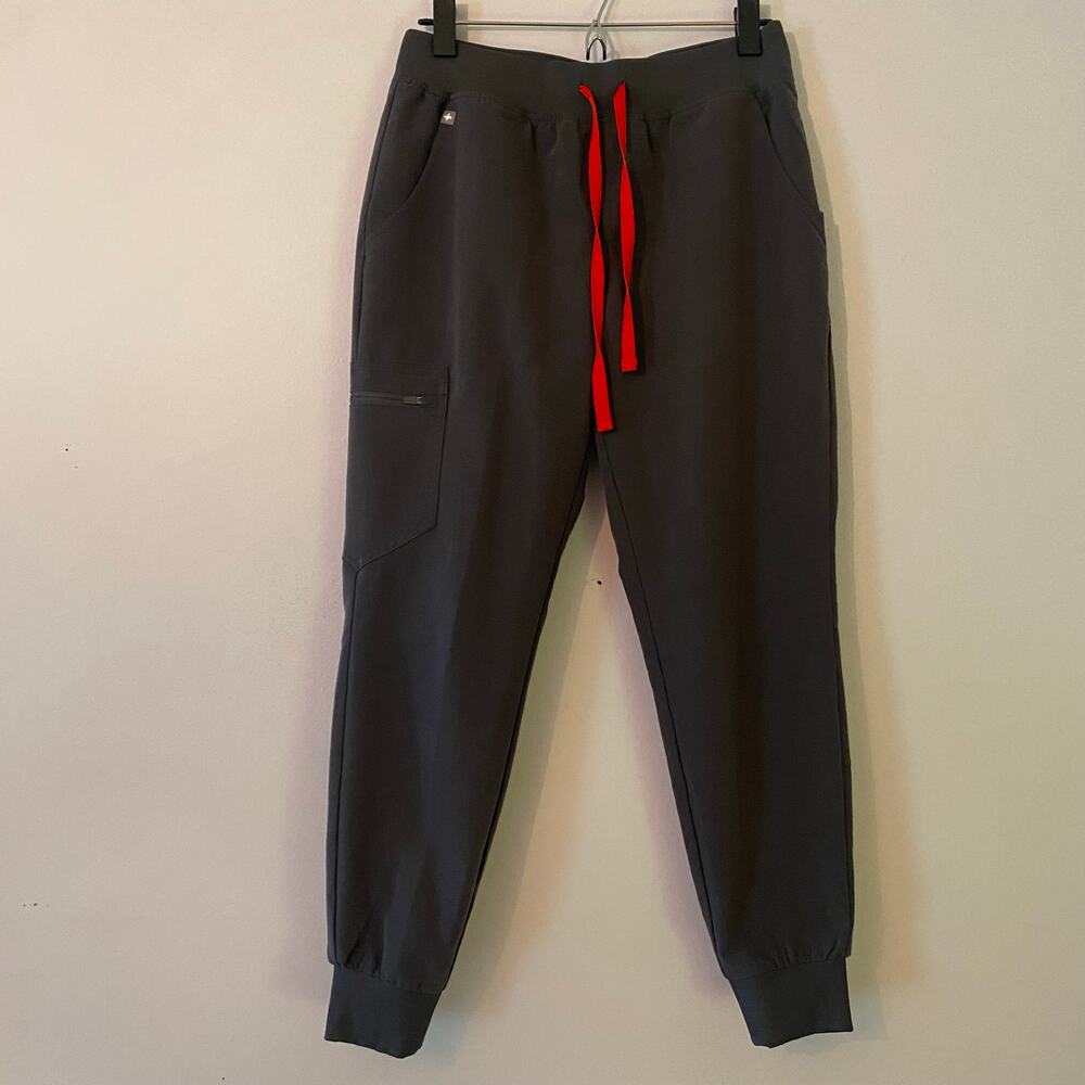 FIGS Charcoal Gray Zamora Jogger Scrub Pants Uniform Women's size Small Petite